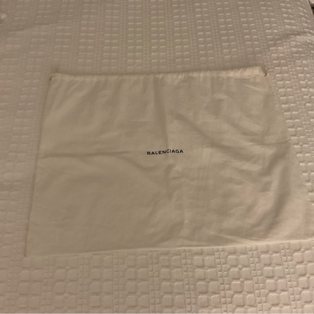 Balenciaga Cream Colored  Drawstring Bag
